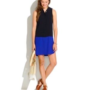 Women’s Madewell Color Block tunic blue and black dress, size Medium